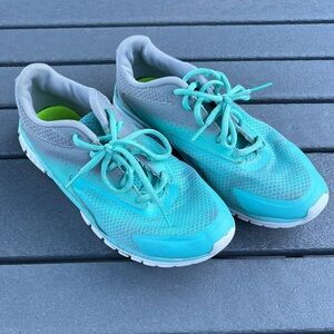 C9 by Champion; Athletic Shoe; Teal Blue/Grey/Neon Green; Moderate Wear; Men’s 5